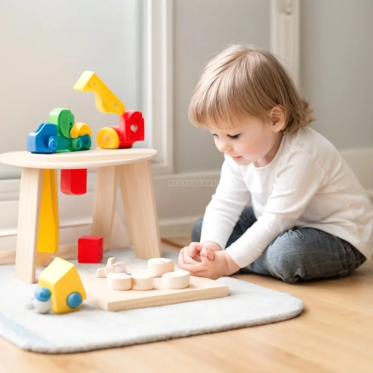 Kind löst Puzzleaufgabe