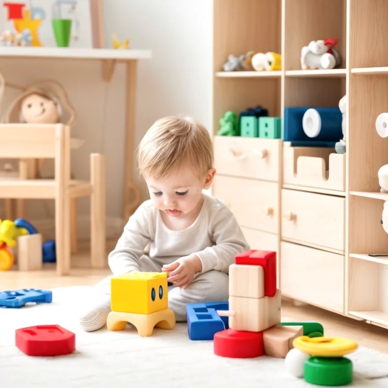 Kinder spielen mit Lernspielzeug