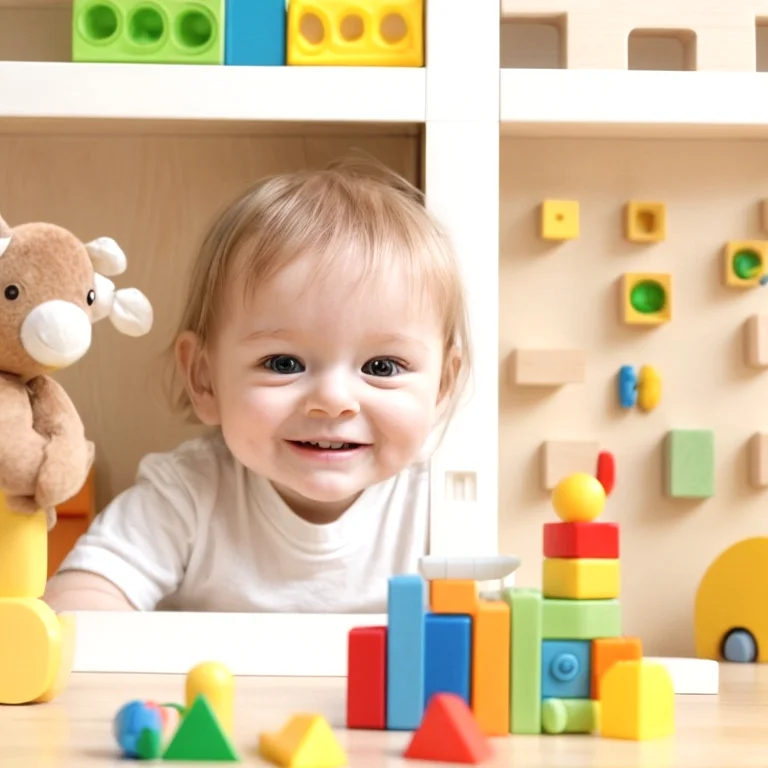 Bild von Kind mit intelligentem Spielzeug